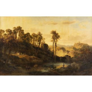 Belebte Winterstraße, 1872