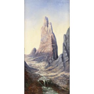 Gebirgslandschaft, evtl. „Torres del Paine“