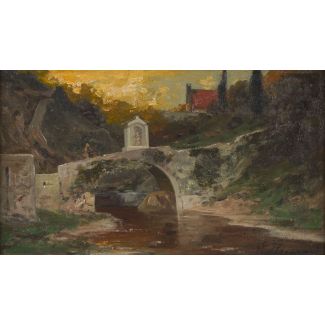 Alte Brücke bei Menaggio am Comer See