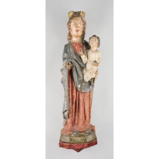 Gotische madonna mit dem christuskind