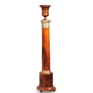 Wooden candlestick