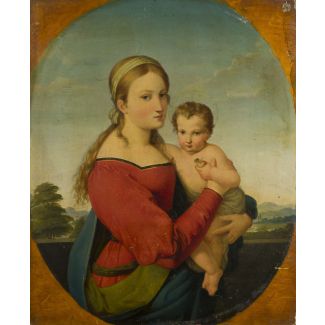 Maria mit dem christuskind. 1824