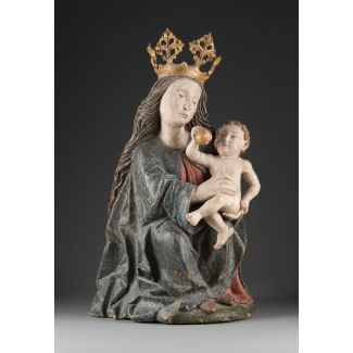 Thronende madonna mit dem christuskind