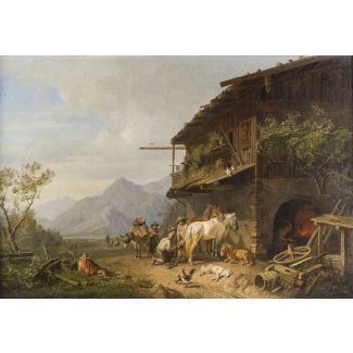 Schmiede im gebirge, 1844