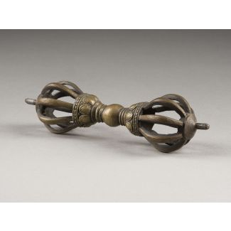 Eine vajra aus messing