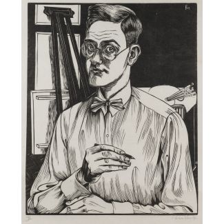 Selbstbildnis mit zeichenstift' (1927)