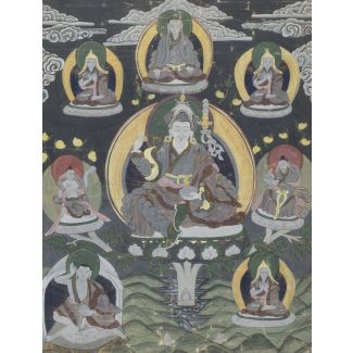 A thangka depicting Padmasambhava