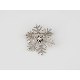 Schneeflocken brosche