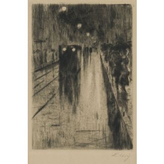 Leipzigerstrasse im regen' (um 1920)
