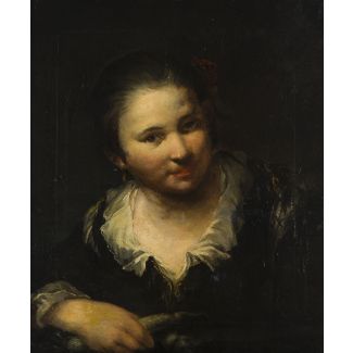 Mädchen mit gemüse