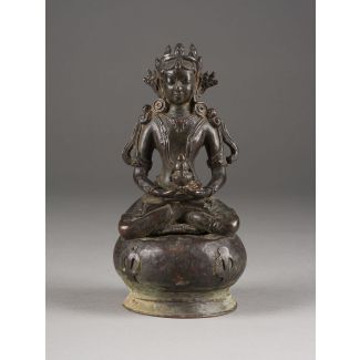 Eine bronze-figur im dolonnor-stil von amitayus