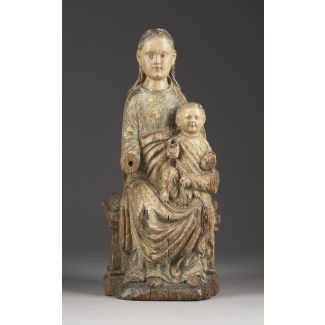 Thronende gottesmutter mit dem christuskind