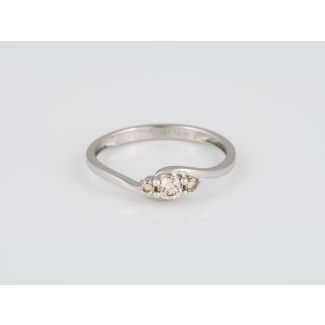 Zarter damen platinring