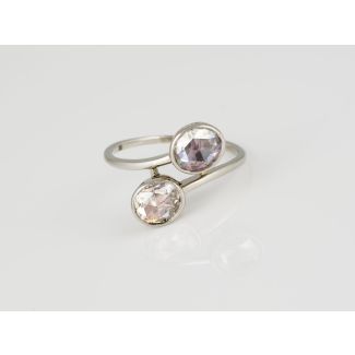 Toi et moi diamantrosen ring