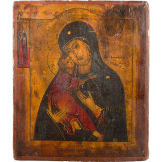 Ikone mit der Gottesmutter von Wladimir (Wladimirskaja)