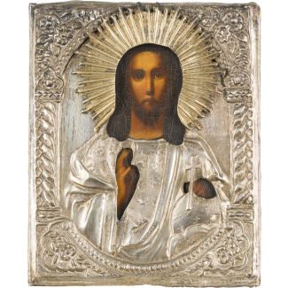 Kleine Ikone mit Christus Pantokrator