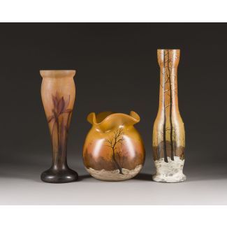 Drei jugendstil-vasen