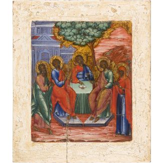 AN ICON SHOWING THE OLD TESTAMENT TRINITY 