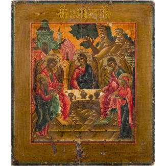 AN ICON SHOWING THE OLD TESTAMENT TRINITY 