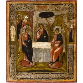 AN ICON SHOWING THE OLD TESTAMENT TRINITY 