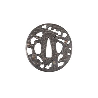Ein Tsuba aus Eisen