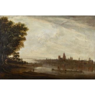 Georg kneipp 1793 mainz - 1862 köln ansicht von mainz am rhein, 1824
