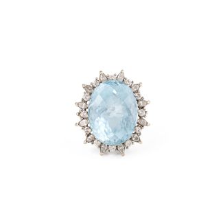 Significant topaz cocktail ring