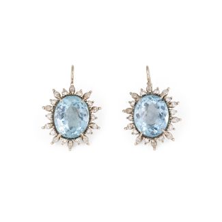 Significant topaz earrings