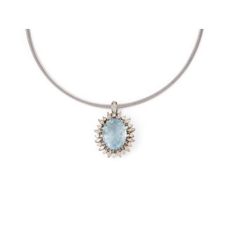 Important topaz necklace