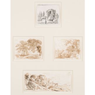 FRANZ INNOCENZ JOSEF KOBELL 1749 - 1822 DREI LANDSCHAFTEN