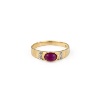Ruby diamond ring