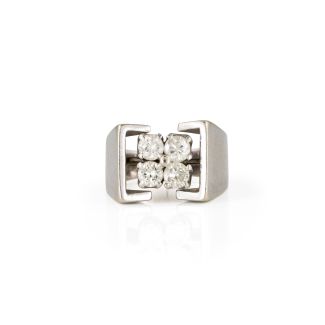 Breiter brillant ring