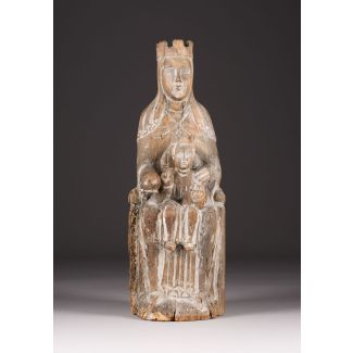 Thronende madonna mit dem christuskind