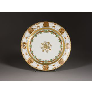 A PORCELAIN SERVING PLATTER FROM THE SERVICE OF GRAND DUKE KONSTANTIN NIKOLAEVICH 
