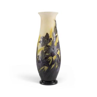 GROSSE VASE MIT ORCHIDEENDEKOR