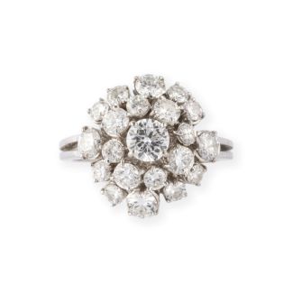 BRILLANT CLUSTER COCKTAIL RING