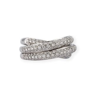 'LEO PIZZO' CROSSED DIAMOND RING