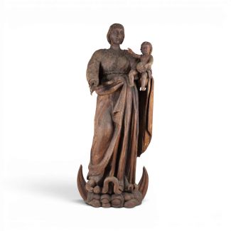 GROSSE MONDSICHELMADONNA MIT CHRISTUSKIND