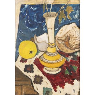 Stillleben mit gelber Vase, 1950