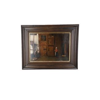 Interieur mit zwei Figuren
