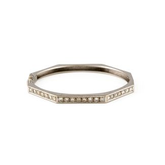 Oktagonaler Diamant Armreif