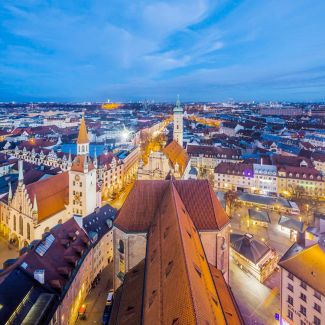 Munich At Dusk