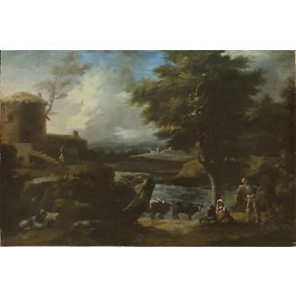 Landschaft mit Figuren