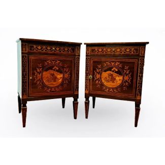 Pair of Louis XVI bedside tables