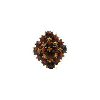 Vintage-Ring aus Gold und Granaten