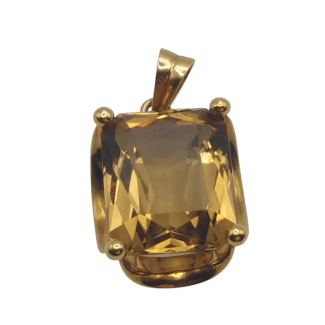Pendant of Yellow Gold with Topaz