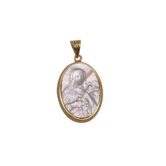 Medal Pendant Mother-of-Pearl Gold 18K