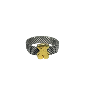 Ring Tous Bear Steel-Gold 18K
