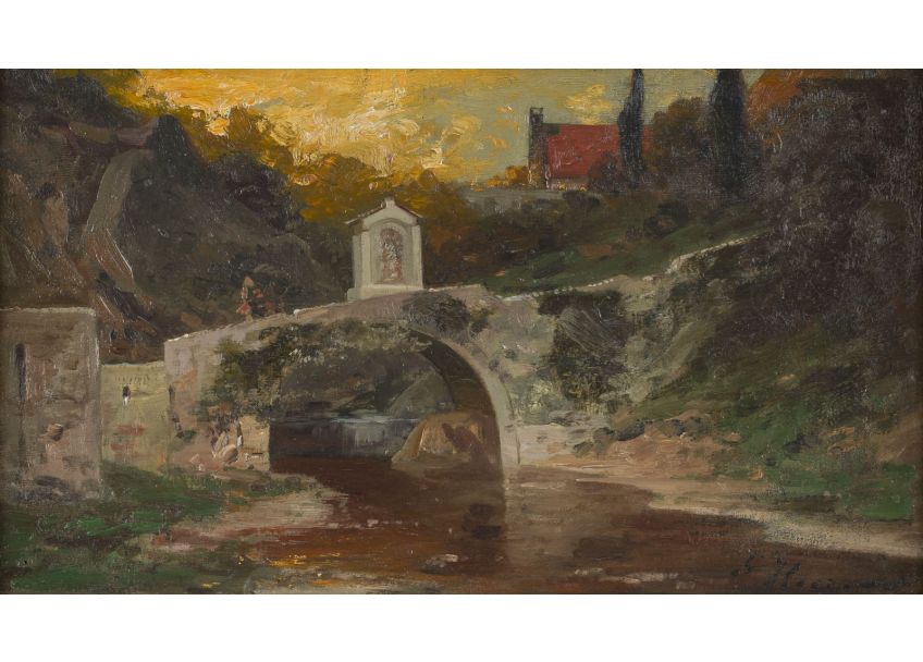 Alte Brücke bei Menaggio am Comer See