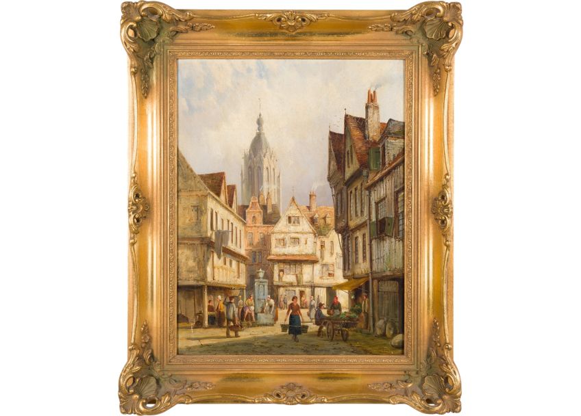 Marktplatz von Frankfurt am Main, 1885